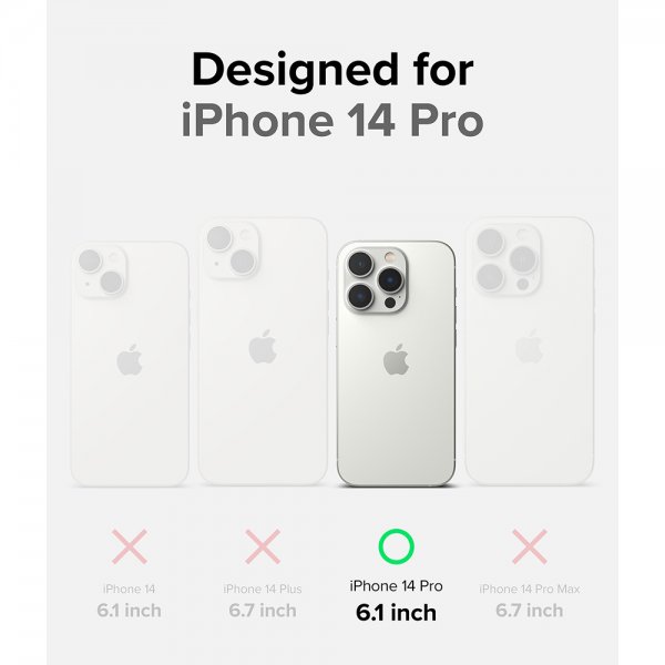 Ringke iPhone 14 Pro Deksel Onyx Dark Gray