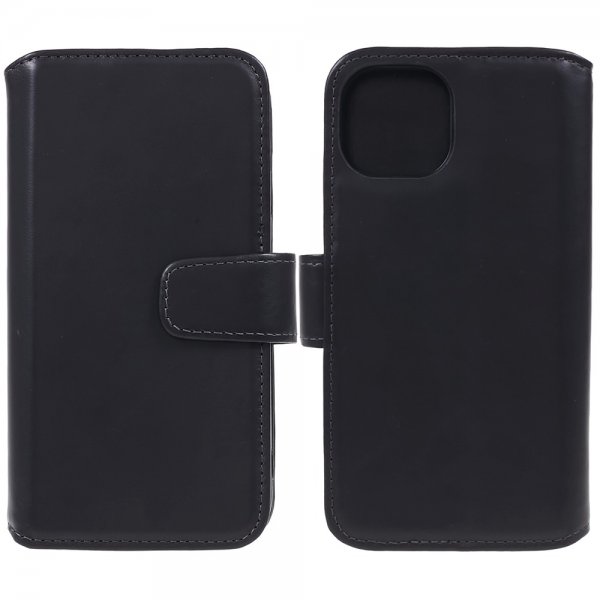 Nordic Covers iPhone 12 Mini Etui Essential Leather Kortlomme Raven Black