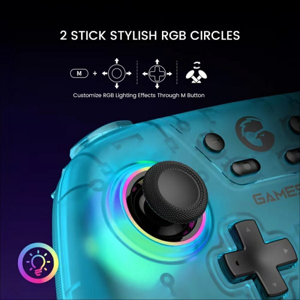 GameSir Nova HD Rumble Spillkontroller 2.4G Neon Teal