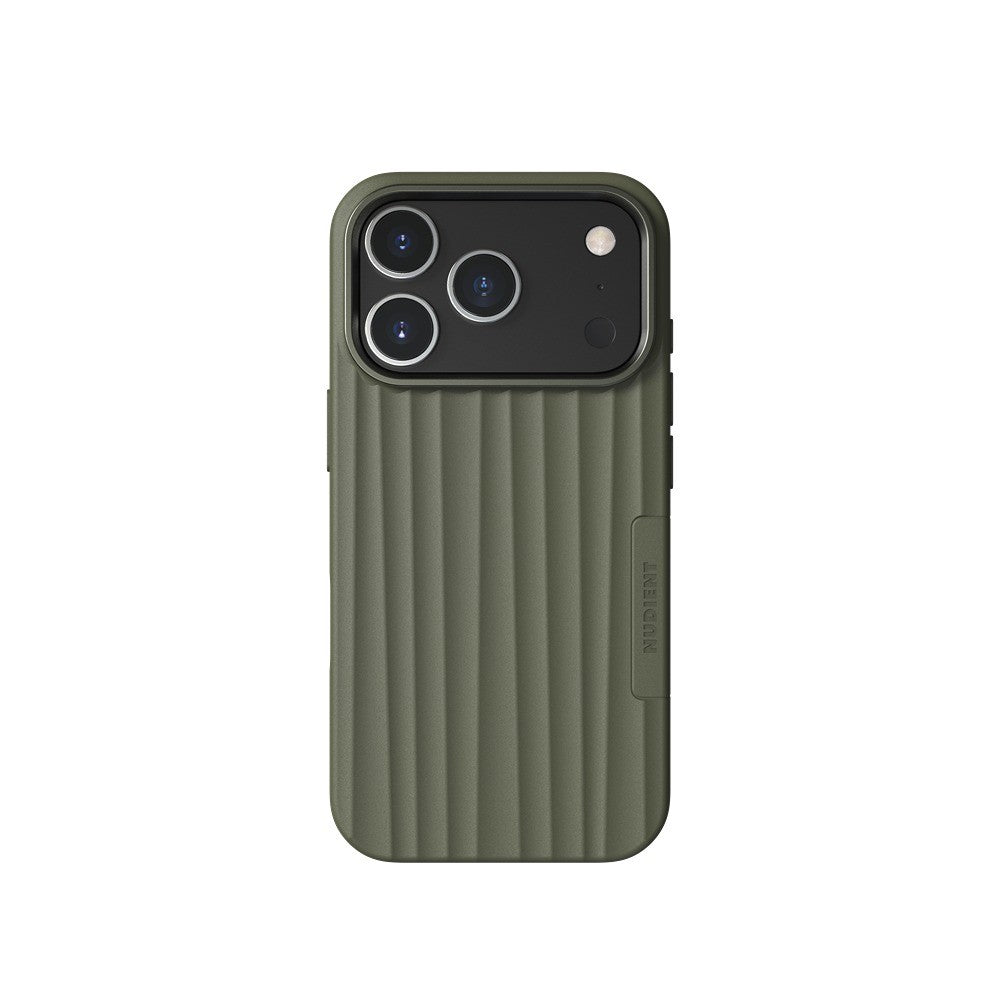 Nudient iPhone 17 Pro/iPhone 18 Pro Deksel Bold Case MagSafe Olive Green