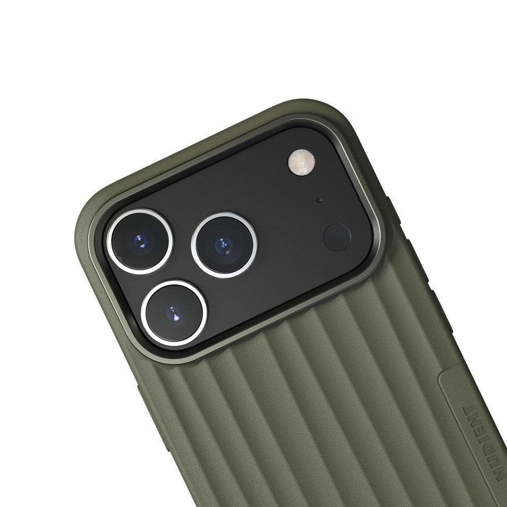 Nudient iPhone 17 Pro/iPhone 18 Pro Deksel Bold Case MagSafe Olive Green