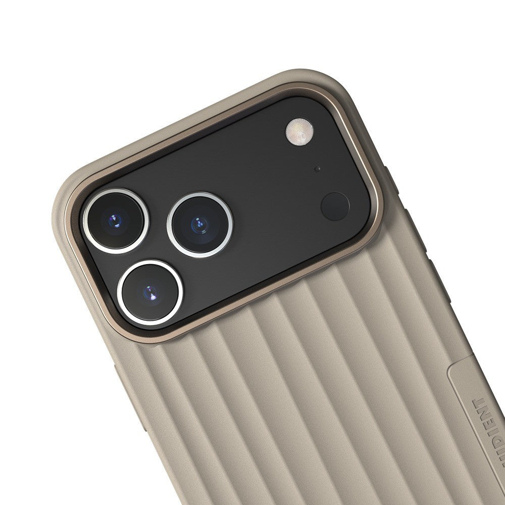 Nudient iPhone 17 Pro Max/iPhone 18 Pro Max Deksel Bold Case MagSafe Linen Beige