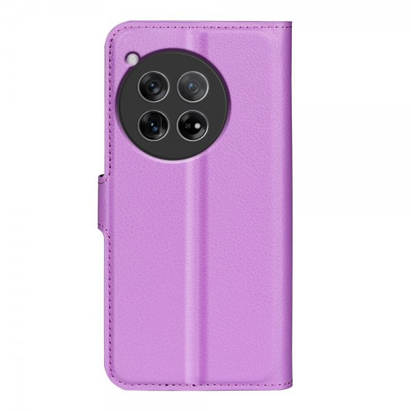OnePlus 12 Etui Litchi Lilla