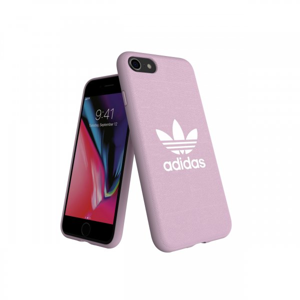 Adidas iPhone 6/6s/7/8/SE Deksel OR Moulded Case Canvas FW18 Clear Pink
