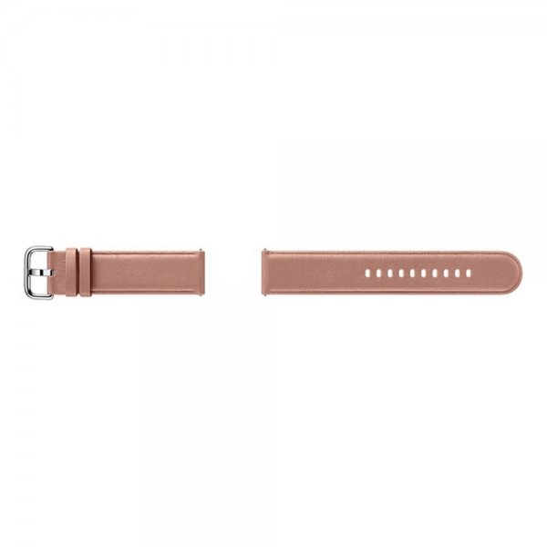 Samsung Original Armbånd 20mm Leather Band Rosegull