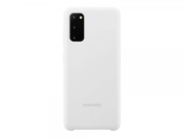 Samsung Original Galaxy S20 Deksel Silikoni Cover Hvit