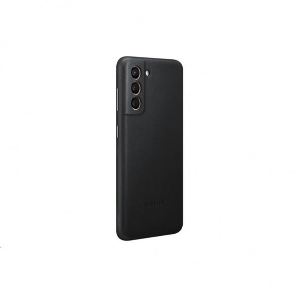 Samsung Original Galaxy S21 Deksel Leather Cover Svart