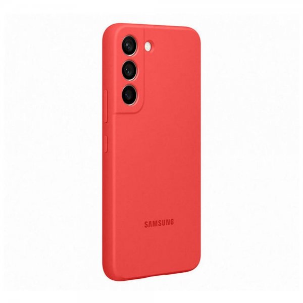 Samsung Original Galaxy S22 Deksel Silicone Cover Coral
