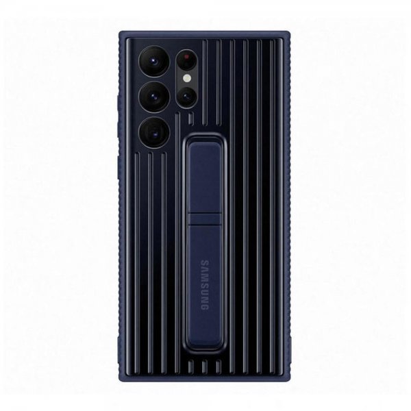 Samsung Original Galaxy S22 Ultra Deksel Protective Standing Cover Navy