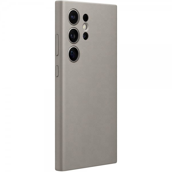Samsung Original Galaxy S24 Ultra Deksel Vegan Leather Case Taupe