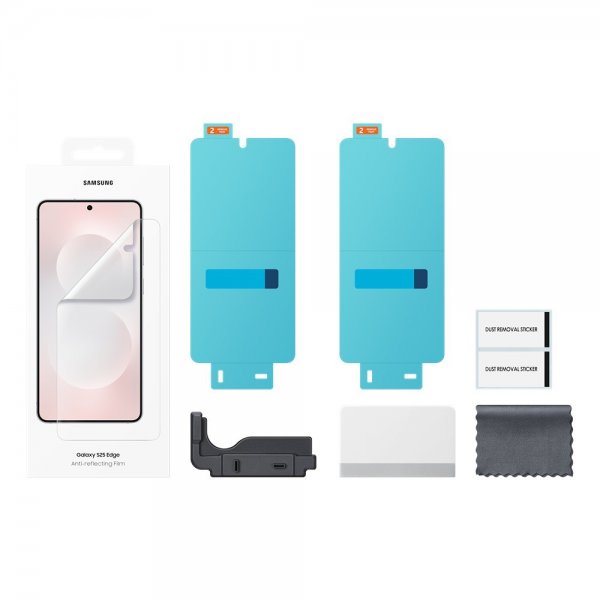 Samsung Original Galaxy S25 Edge Skjermbeskytter Anti-reflecting Film 2-pakning