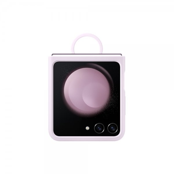 Samsung Original Galaxy Z Flip 5 Deksel Silicone Case with Ring Lavendel