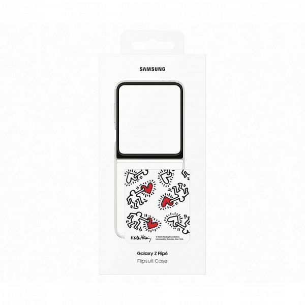 Samsung Original Galaxy Z Flip 6/Galaxy Z Flip 7 FE Deksel Flipsuit Case Hvit