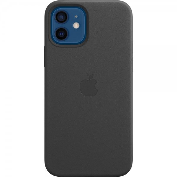 Apple Original iPhone 12/iPhone 12 Pro Deksel Leather Case MagSafe Svart