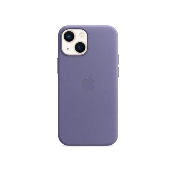 Apple Original iPhone 13 Mini Deksel Leather Case MagSafe Wisteria