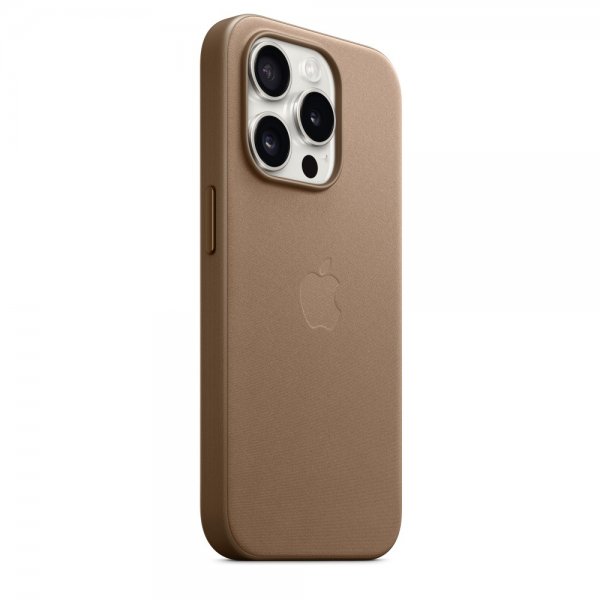 Apple Original iPhone 15 Pro Deksel FineWoven MagSafe Taupe