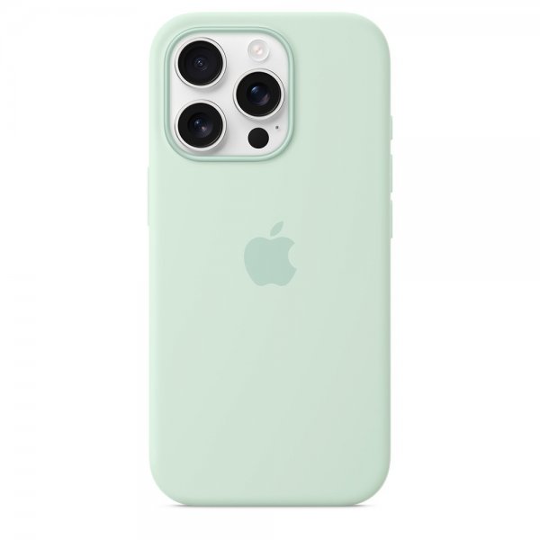 Apple Original iPhone 16 Pro Max Deksel Silicone Case MagSafe Aquamarine