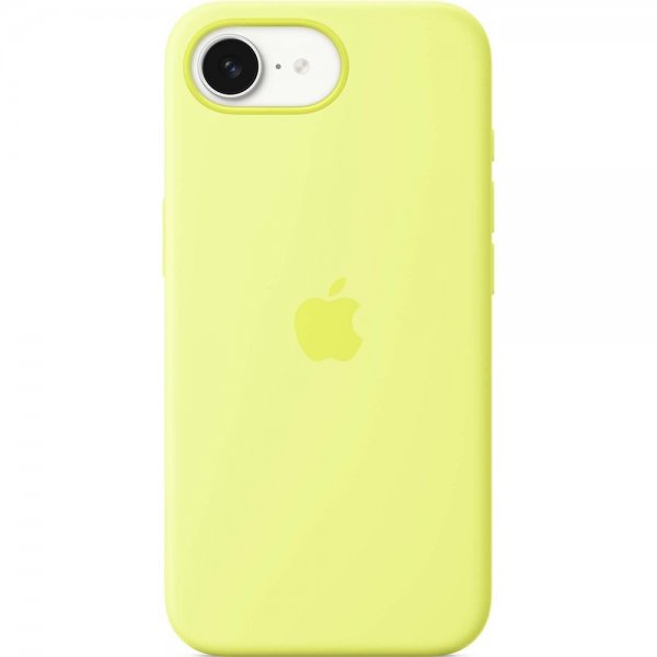 Apple Original iPhone 16e Deksel Silikon Deksel Neon Gul