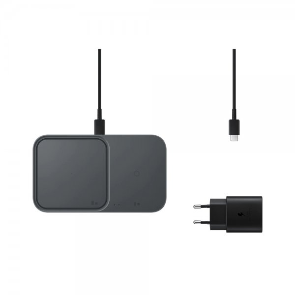 Samsung Original Trådløs lader Super Fast Wireless Charger Duo Dark Gray