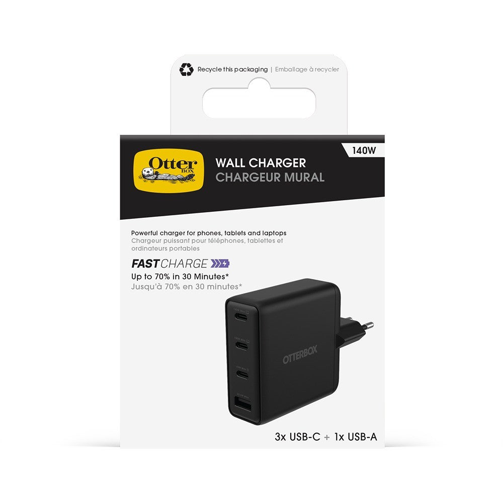 Otterbox Lader Fast Charge Standard USB-C 140W Svart