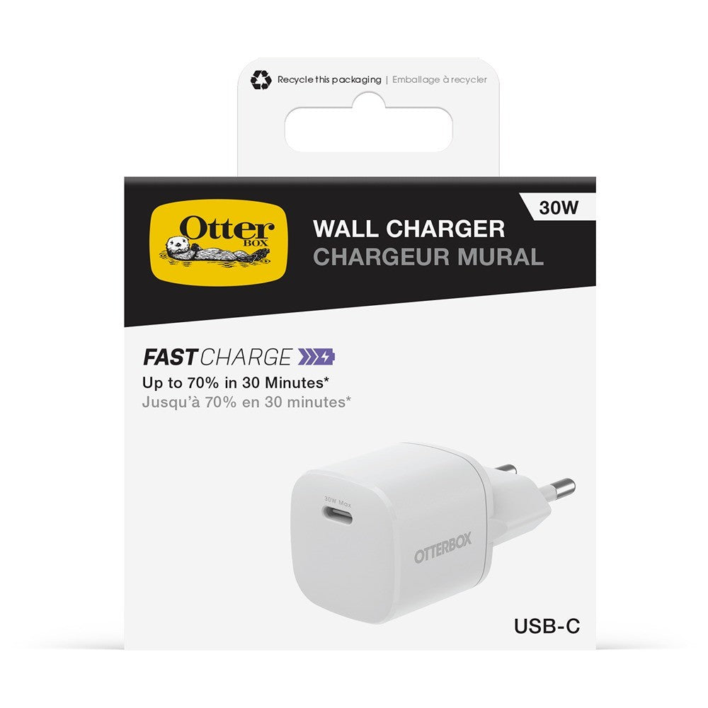 Otterbox Lader Fast Charge Standard USB-C 30W Hvit