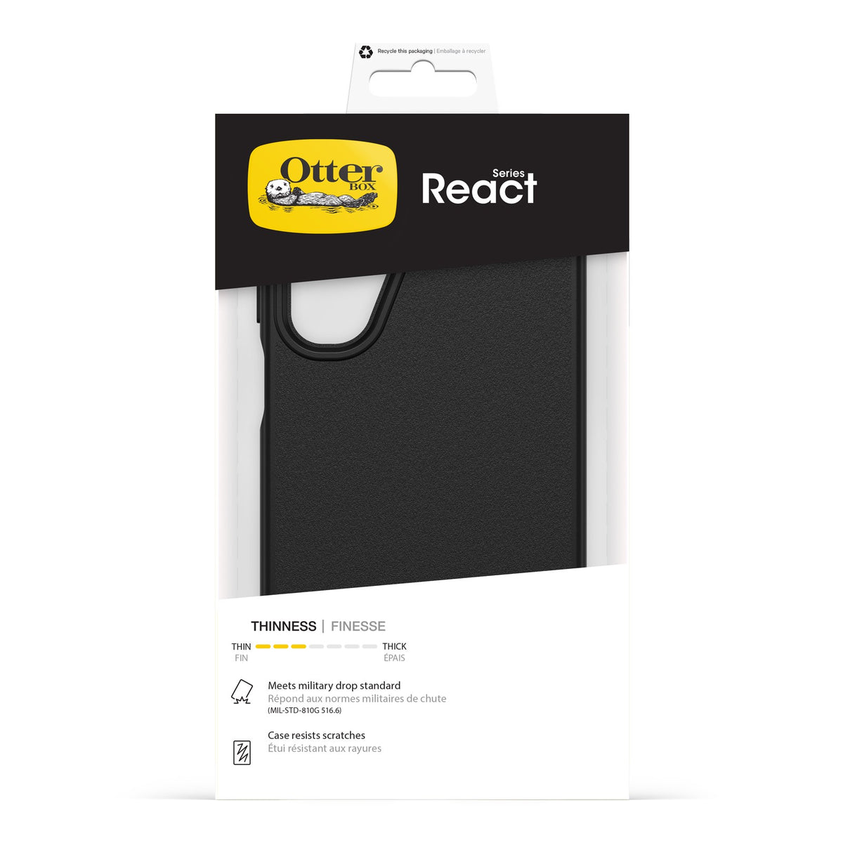 Otterbox Samsung Galaxy A16/A17/A18 Deksel React Svart
