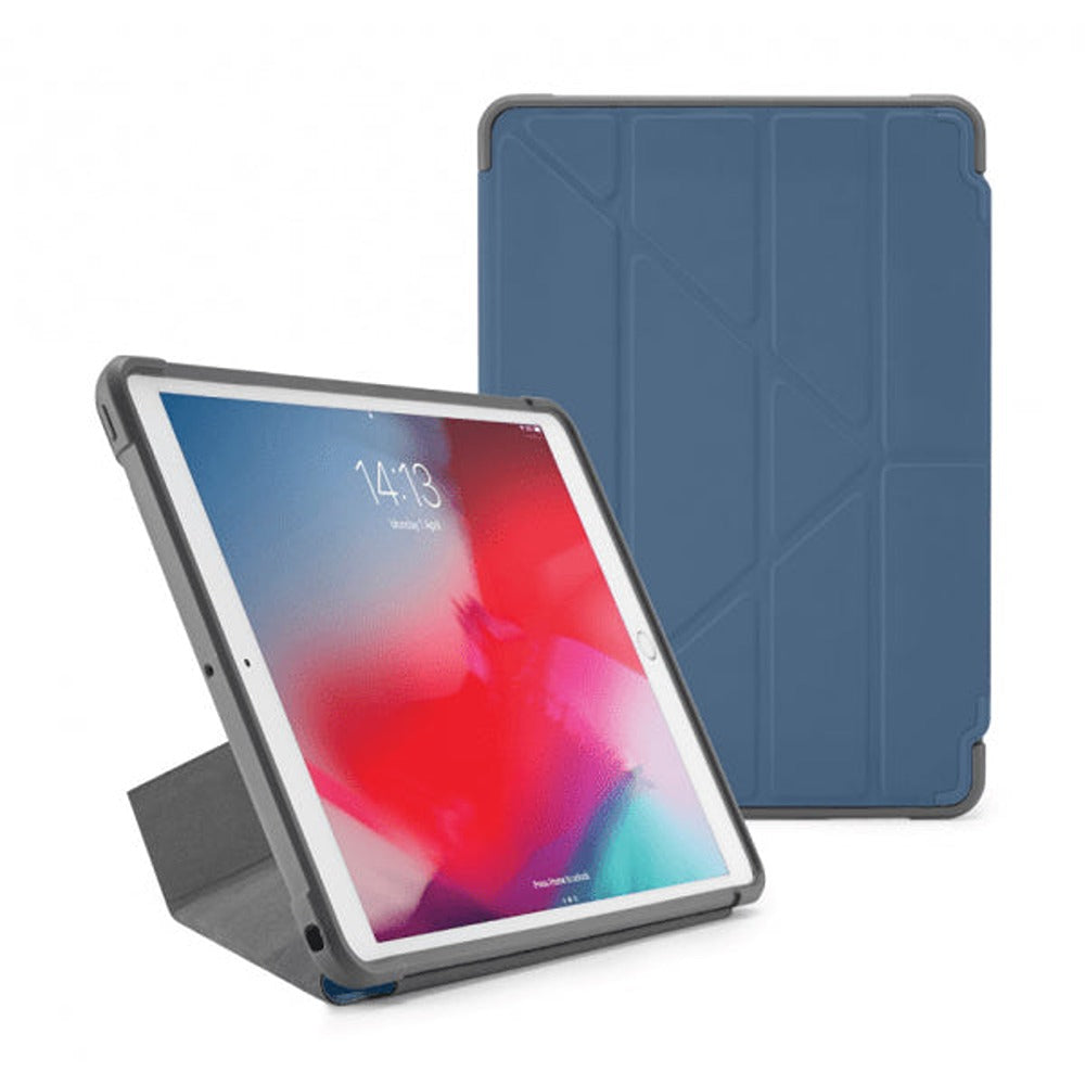 Pipetto iPad Air 2019 (gen 3)/iPad Pro 10.5 Etui Origami Shield Marineblå