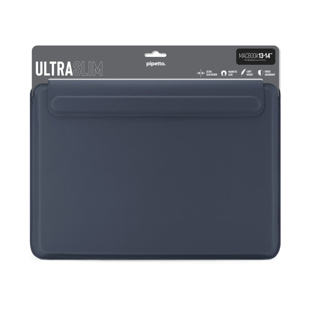 Pipetto Ultra Slim Sleeve for bærbar PC 13/14" mørkeblå