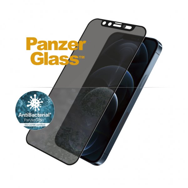 PanzerGlass iPhone 12 Pro Max Skjermbeskytter Edge-to-Edge Camslider Privacy