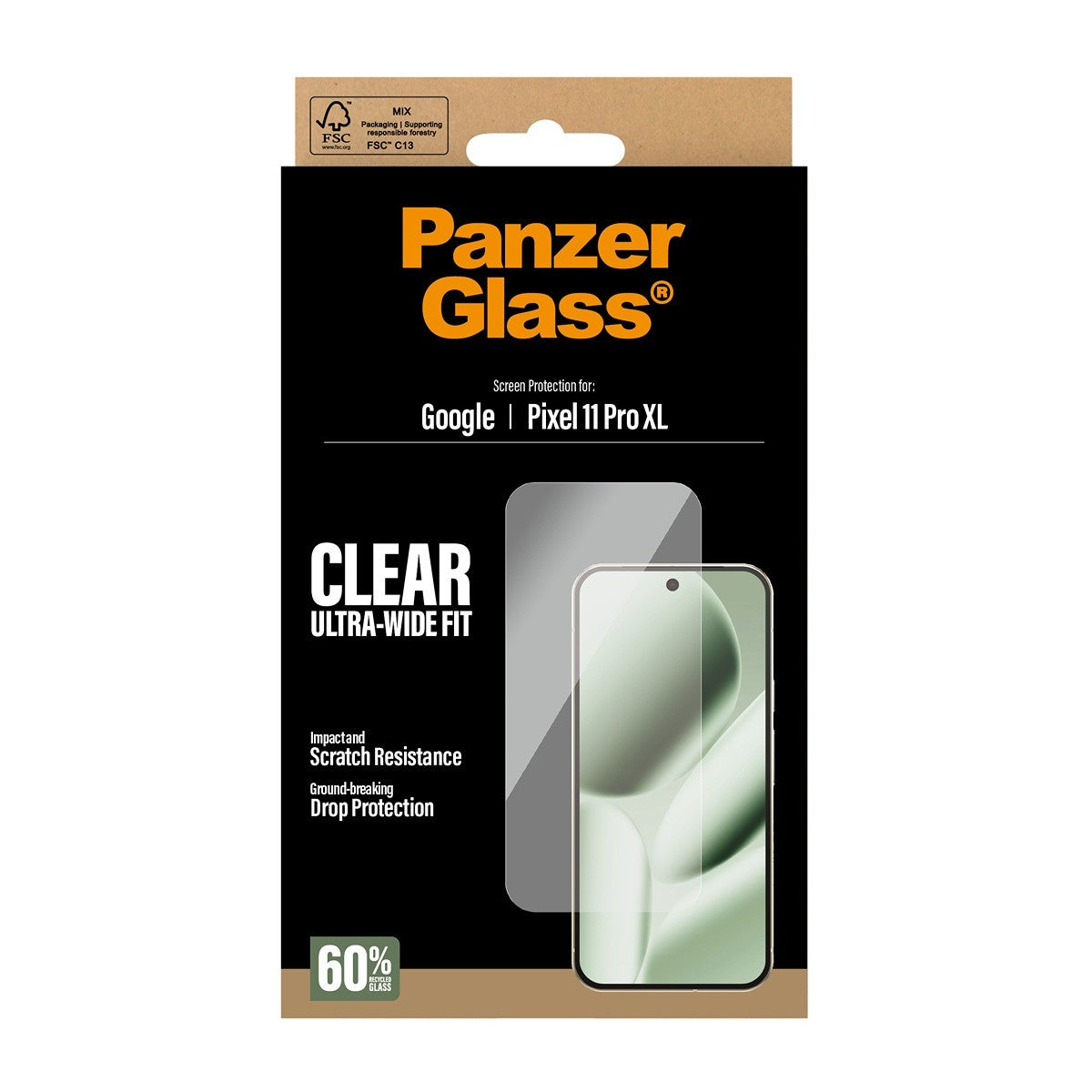 PanzerGlass Google Pixel 11 Pro XL Skjermbeskytter Ultra-Wide Fit
