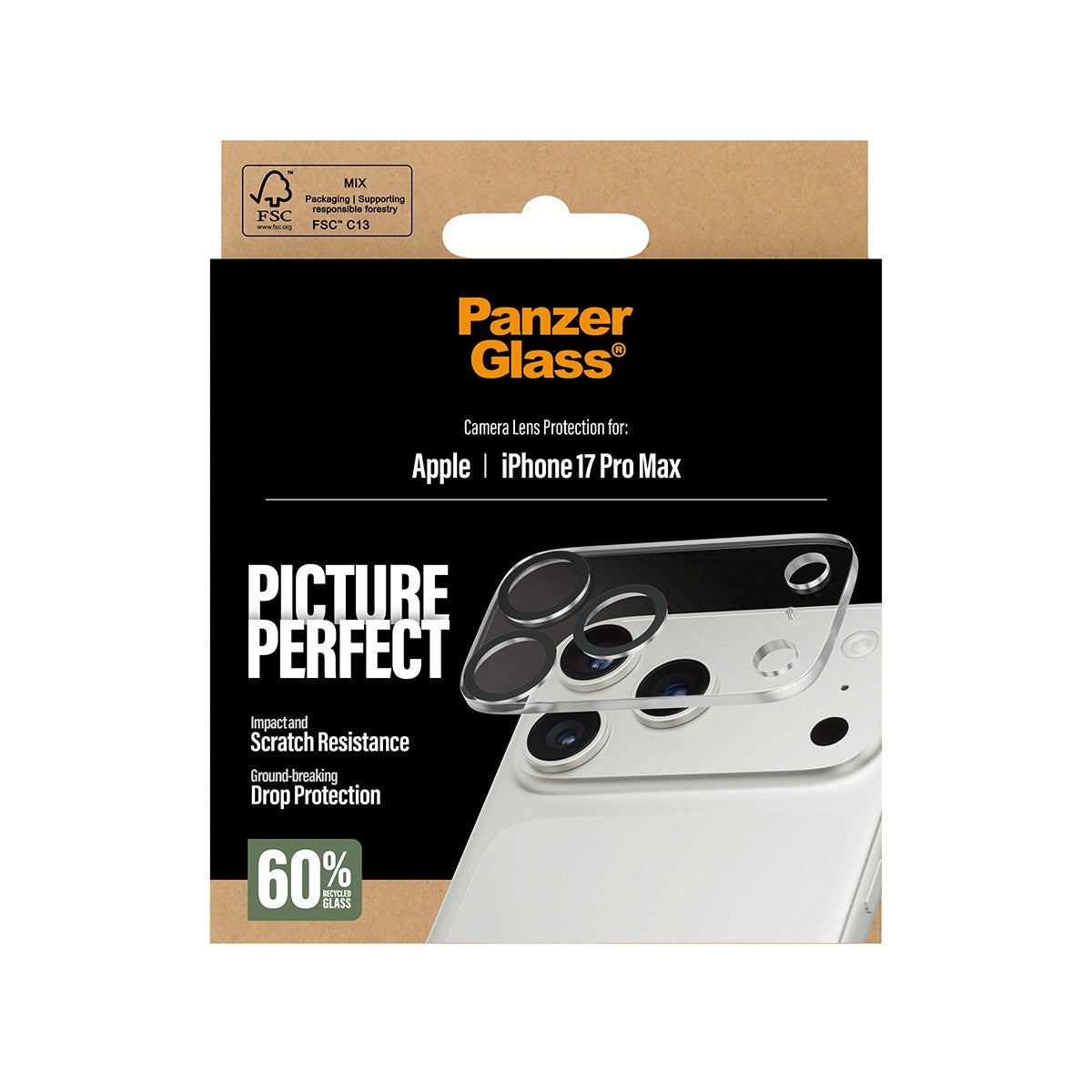 PanzerGlass iPhone 17 Pro Max Linsebeskyttelse PicturePerfect