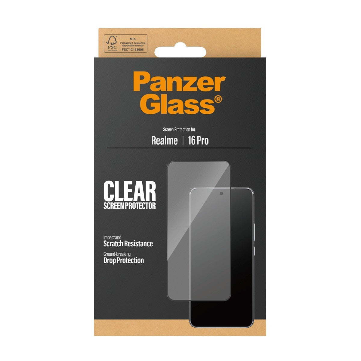 PanzerGlass Realme 16 Pro Skjermbeskytter Ultra-Wide Fit
