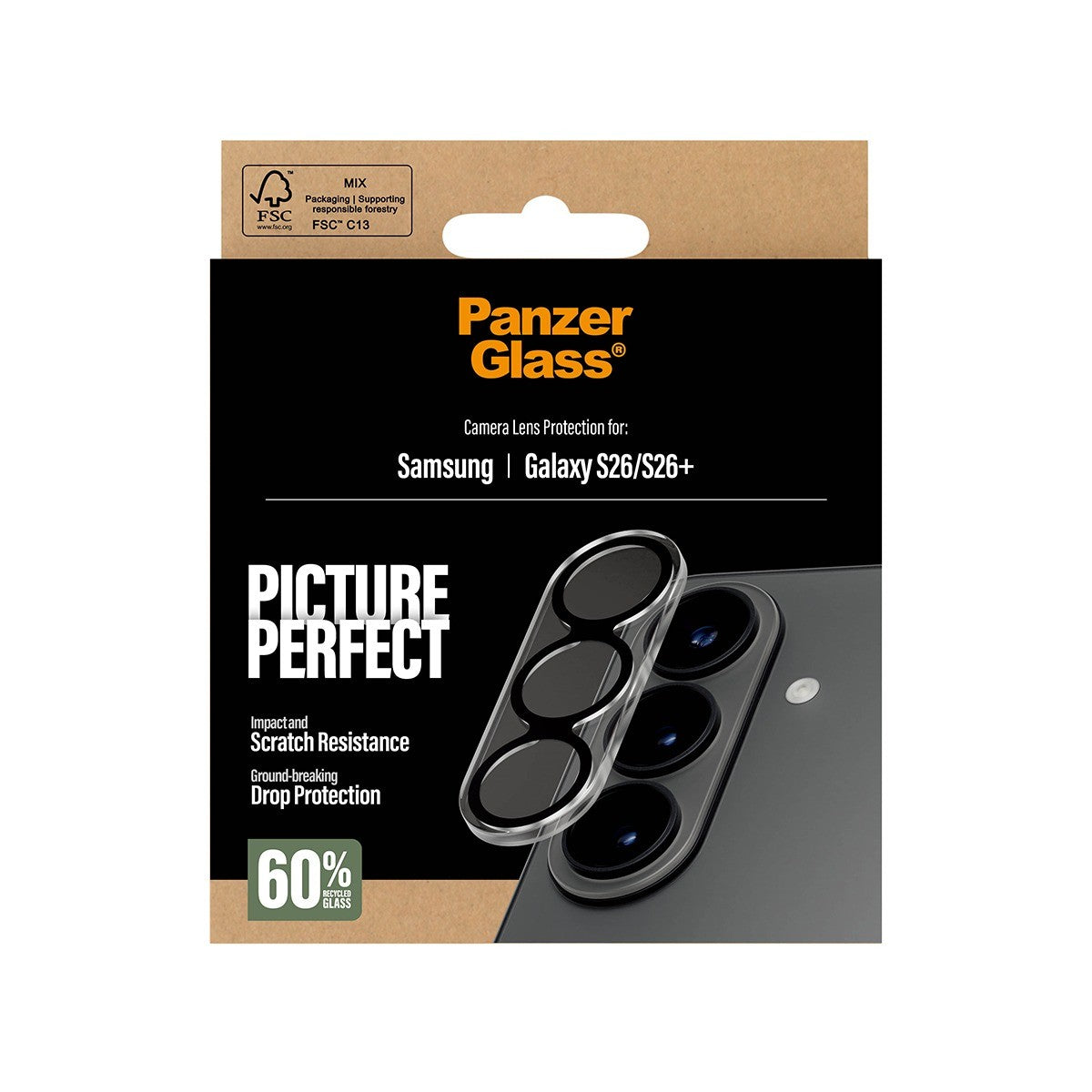 PanzerGlass Samsung Galaxy S26/S26 Plus Linsebeskyttelse PicturePerfect