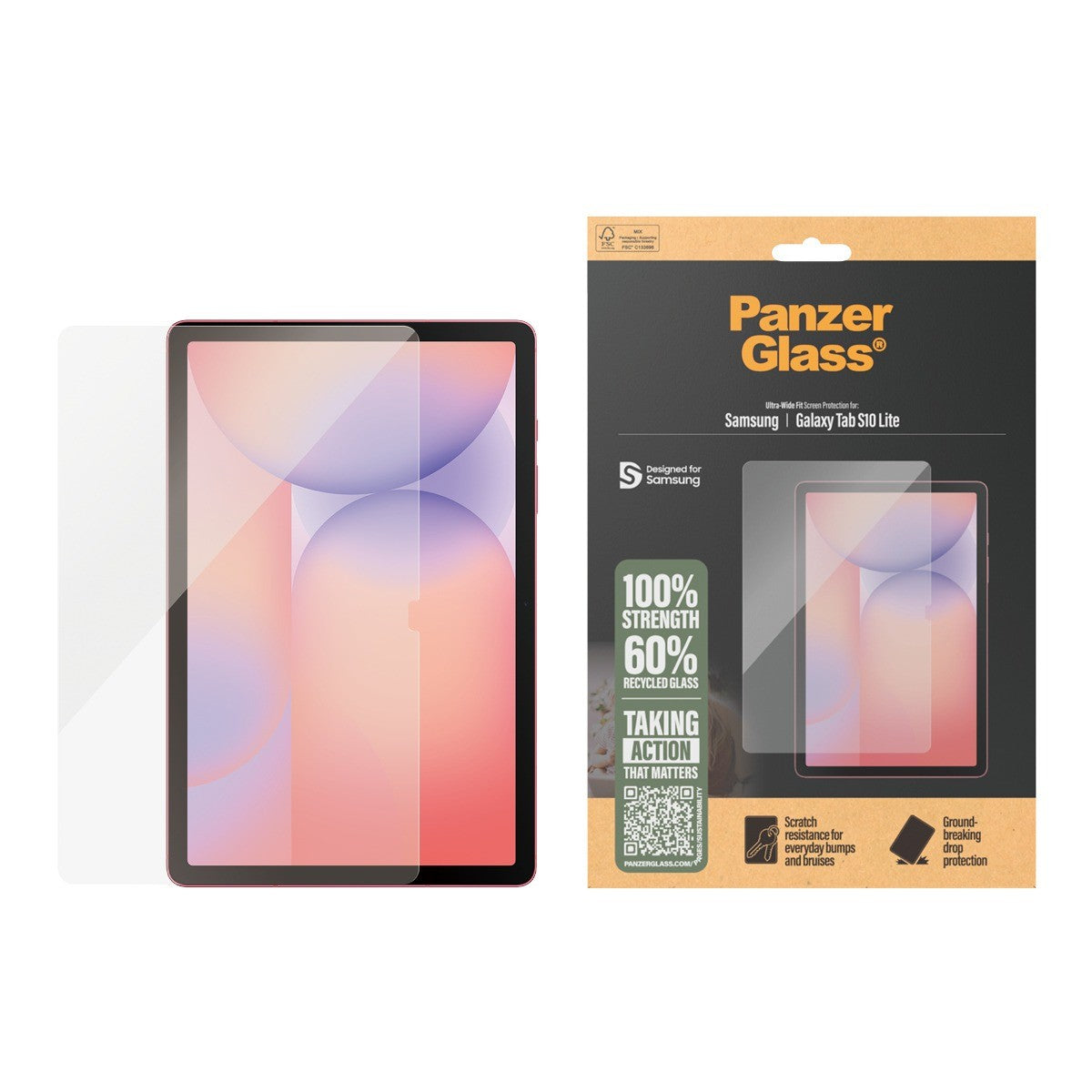 PanzerGlass Samsung Galaxy Tab S10 Lite Skjermbeskytter Ultra-Wide Fit