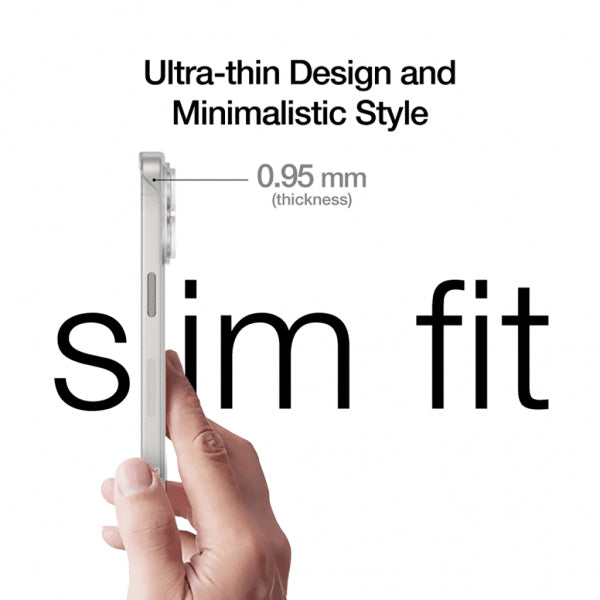 Just Mobile iPhone 15 Pro Deksel TENC Slim Fit Frost