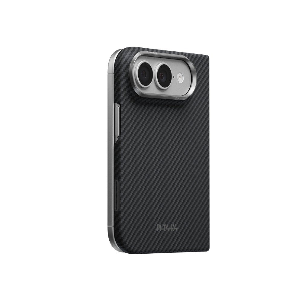 Pitaka iPhone Duo Deksel Edge MagSafe Black/Grey Twill