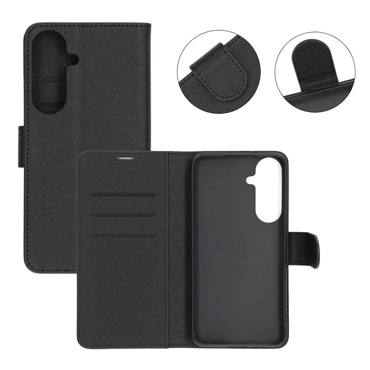 Samsung Galaxy S26 FE Etui med stativ Svart