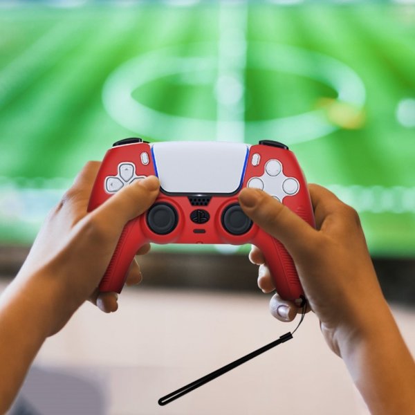 PlayStation 5 DualSense kontrollerbeskyttelse med stropp svart