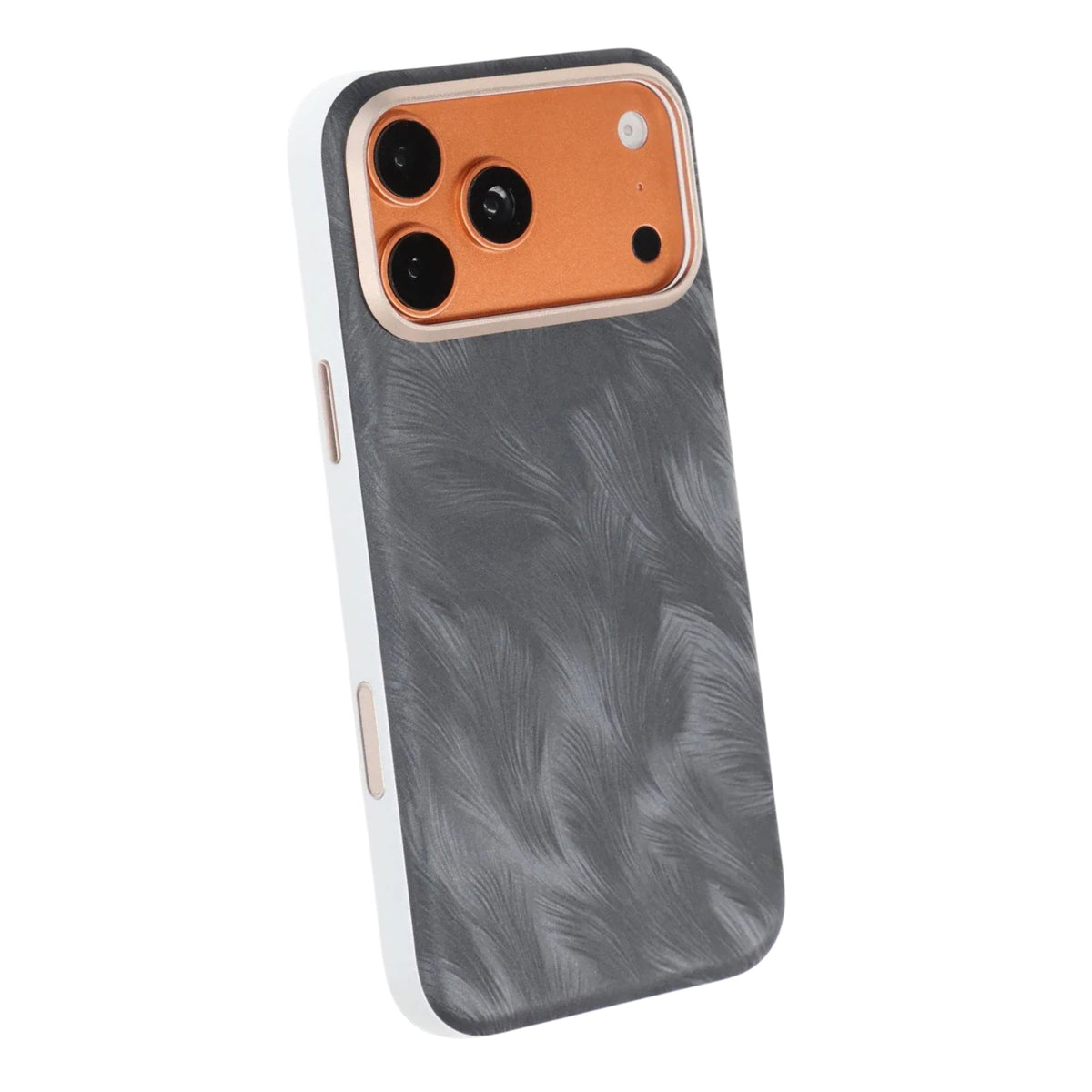 iPhone 17 Pro/iPhone 18 Pro Deksel Plumtekstur MagSafe Svart
