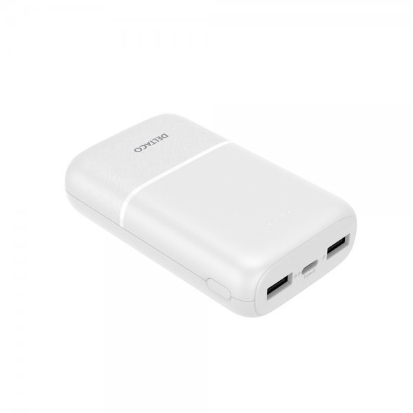 Deltaco Powerbank 10 000 mAh Hvit