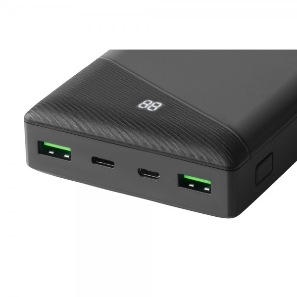 Deltaco Powerbank 30 000 mAh Fast Charge Svart