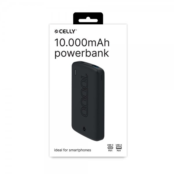 Celly Powerbank PBE EVO 10 000 mAh Svart