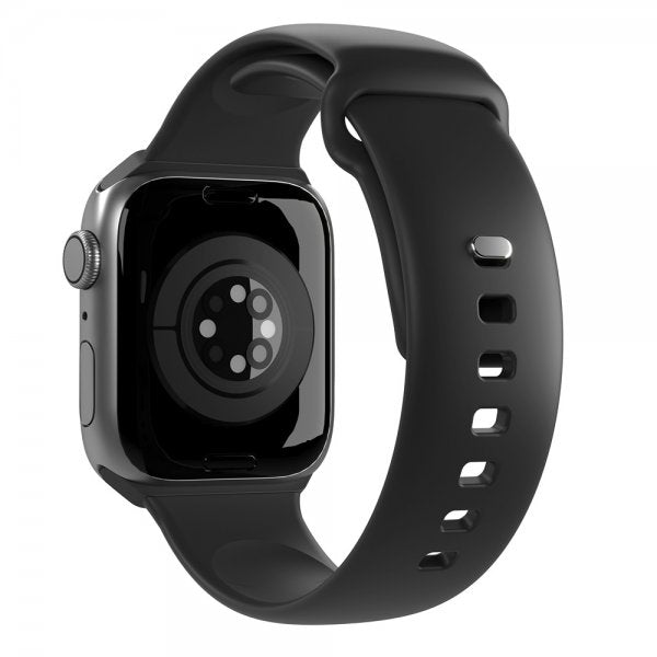 Puro Apple Watch 44/45/46mm/Apple Watch Ultra Armbånd ICON Silicone Band Svart