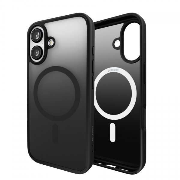 Puro iPhone 16 Plus Deksel Gradient Svart