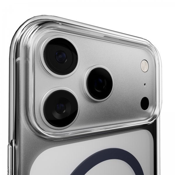 Puro iPhone 17 Pro Max Deksel Lite Mag Transparent Blå