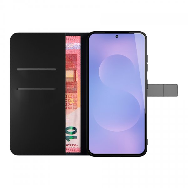Puro Samsung Galaxy S26 Plus Etui Wallet Stand Svart