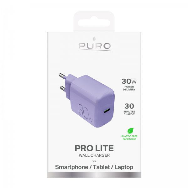 Puro Lader Pro Lite 30W USB-C Lilla