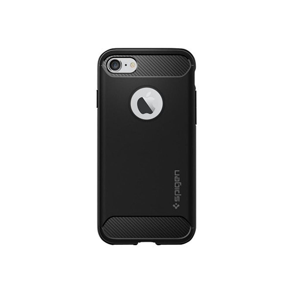 Spigen iPhone 7/8/SE Deksel Rugged Armor Matte Black