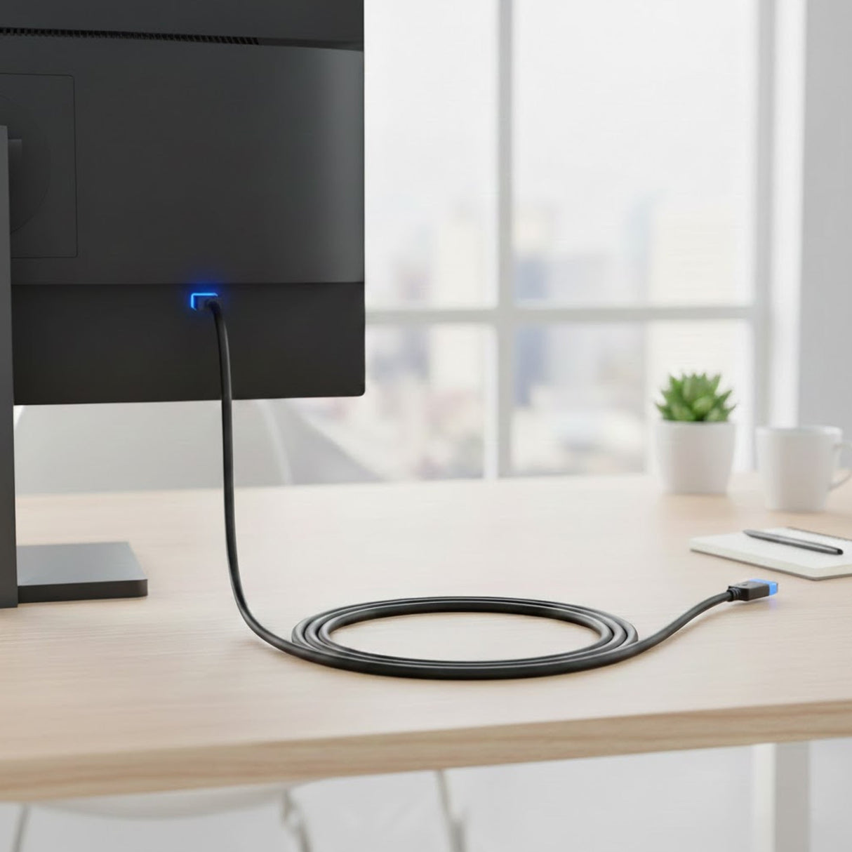 Rvelon DP80 DisplayPort til DisplayPort-kabel - 1 meter