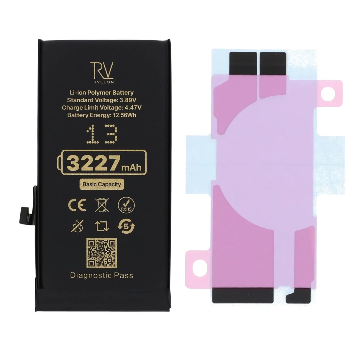Rvelon Batteri for iPhone 13 – 3227 mAh Original kapasitet